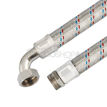 Spojovací hadice 1" flexi 70 cm s kolenem