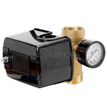 SET: Tlakový spínač s manometrem a 5-ti cestný ventil pro domácí vodárnu