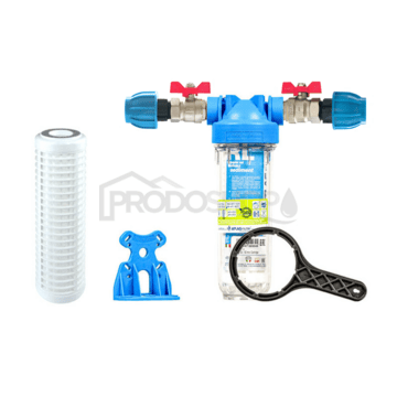  Sada filtru Senior 10" MONO. Komplet připojení 1". Filtrace nečistot