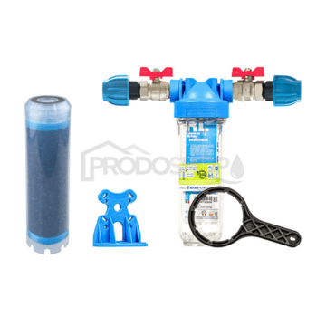 Sada filtru Senior 10" MONO. Komplet připojení 3/4". Filtrace nežádoucího zápachu a chuti (LA-SX)