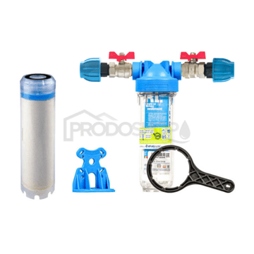 Sada filtru Senior 10" MONO. Komplet připojení 3/4". Snížení dusičnanů ve vodě (QA 10 AF-SX)