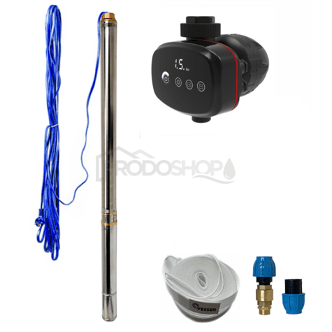 Automatická domácí vodárna s ponorným čerpadlem 3" STM 16 s ADARA 6- RTS