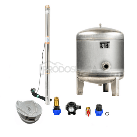 Domácí vodárna s ponorným čerpadlem 3 "STM 28 / 90l nerez - RTS