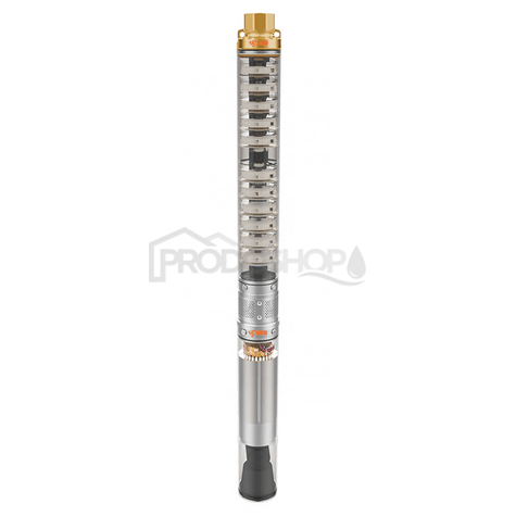 Schéma zapojení:  Vícetupňové ponorné čerpadlo 4 SDm 3-18 (230V) z nerezové oceli AISI 304.2