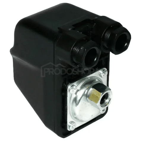 Schéma zapojení: Nastavitelný tlakový spínač BSK-3A na jednofázová čerpadla (380V). Rozsah 2,8 – 4,2 bar.